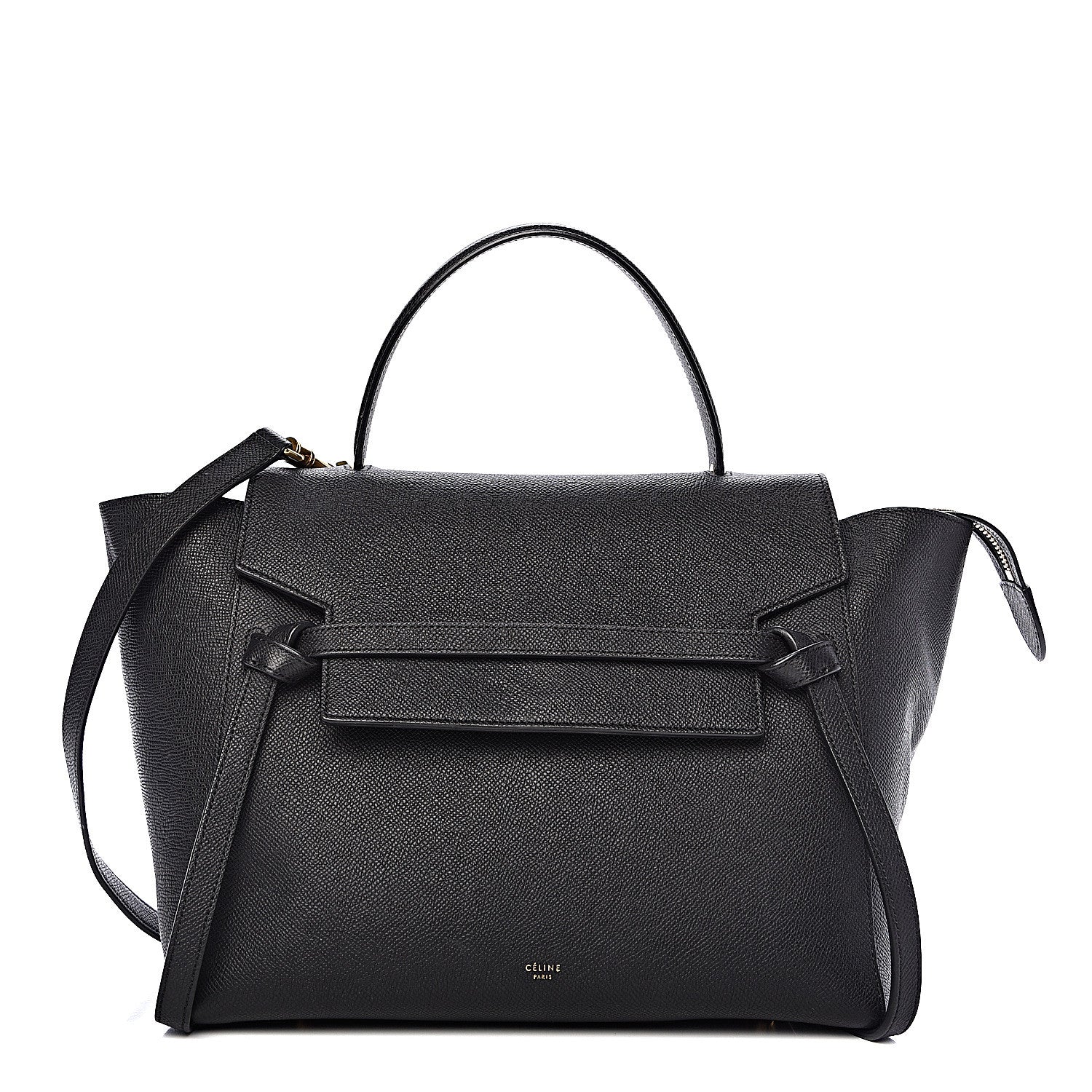 Celine Grained Calfskin Mini Belt Bag Black 2 of 10