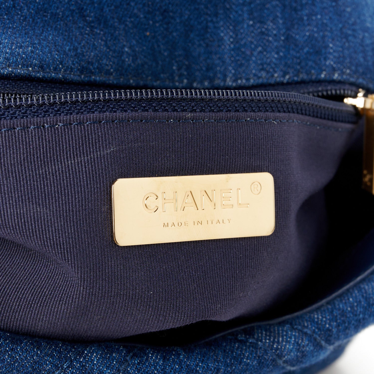 Chanel Denim Quilted Medium Chanel 19 Flap Blue 6 of 10