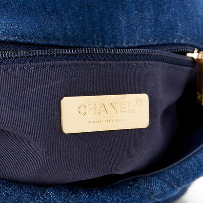 Chanel Denim Quilted Medium Chanel 19 Flap Blue 6 of 10