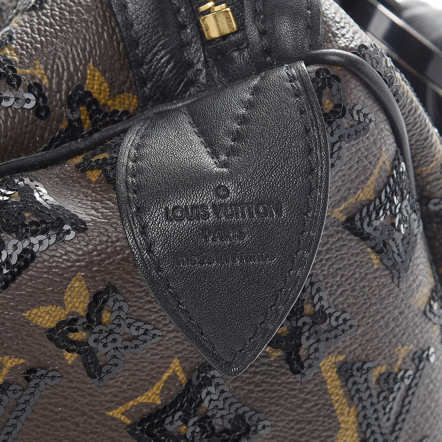 Monogram Sequins Eclipse Speedy 28 Black