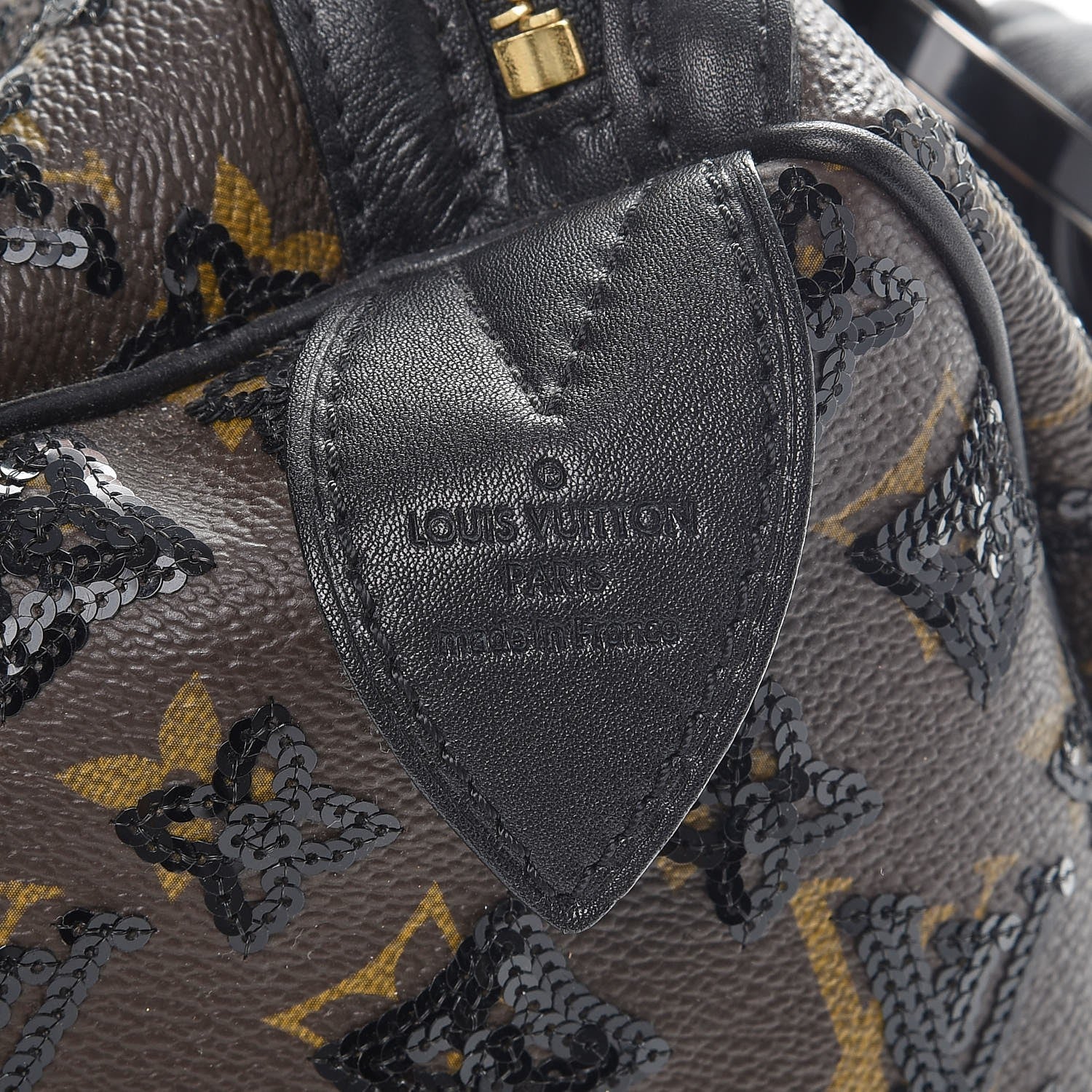 Louis Vuitton Monogram Sequins Eclipse Speedy 28 Black 6 of 9