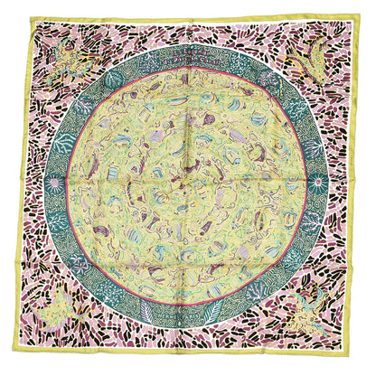 Hermes Silk La Legende Du Poisson Corail Scarf 90 1 of 4
