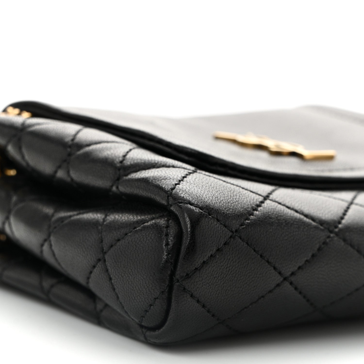 Saint Laurent Lambskin Quilted Monogram Mini Nolita Black 8 of 12