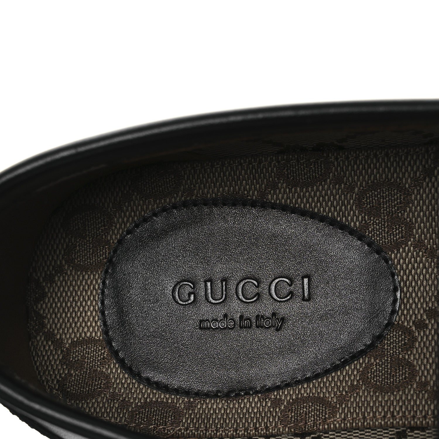 Gucci Betis Glamour Calfskin Womens Horsebit Loafers 37.5 Black 9 of 12