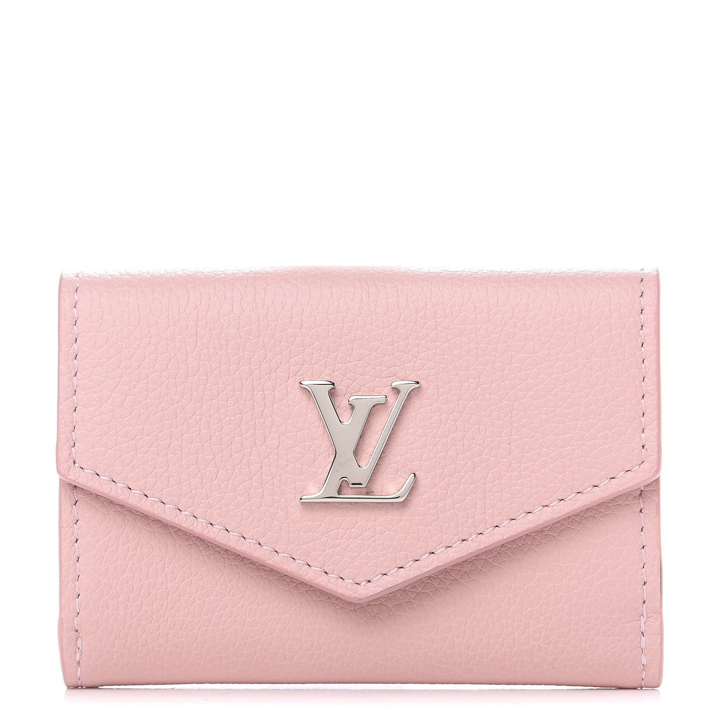 Calfskin Lockmini Wallet Rose Ballerine