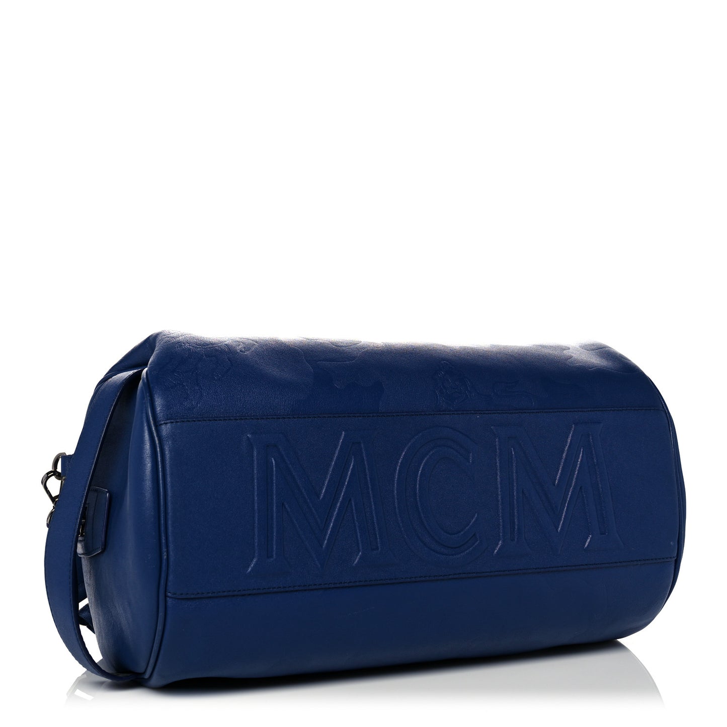 Smooth Calfskin Lion Camo Crossbody Bag Blue