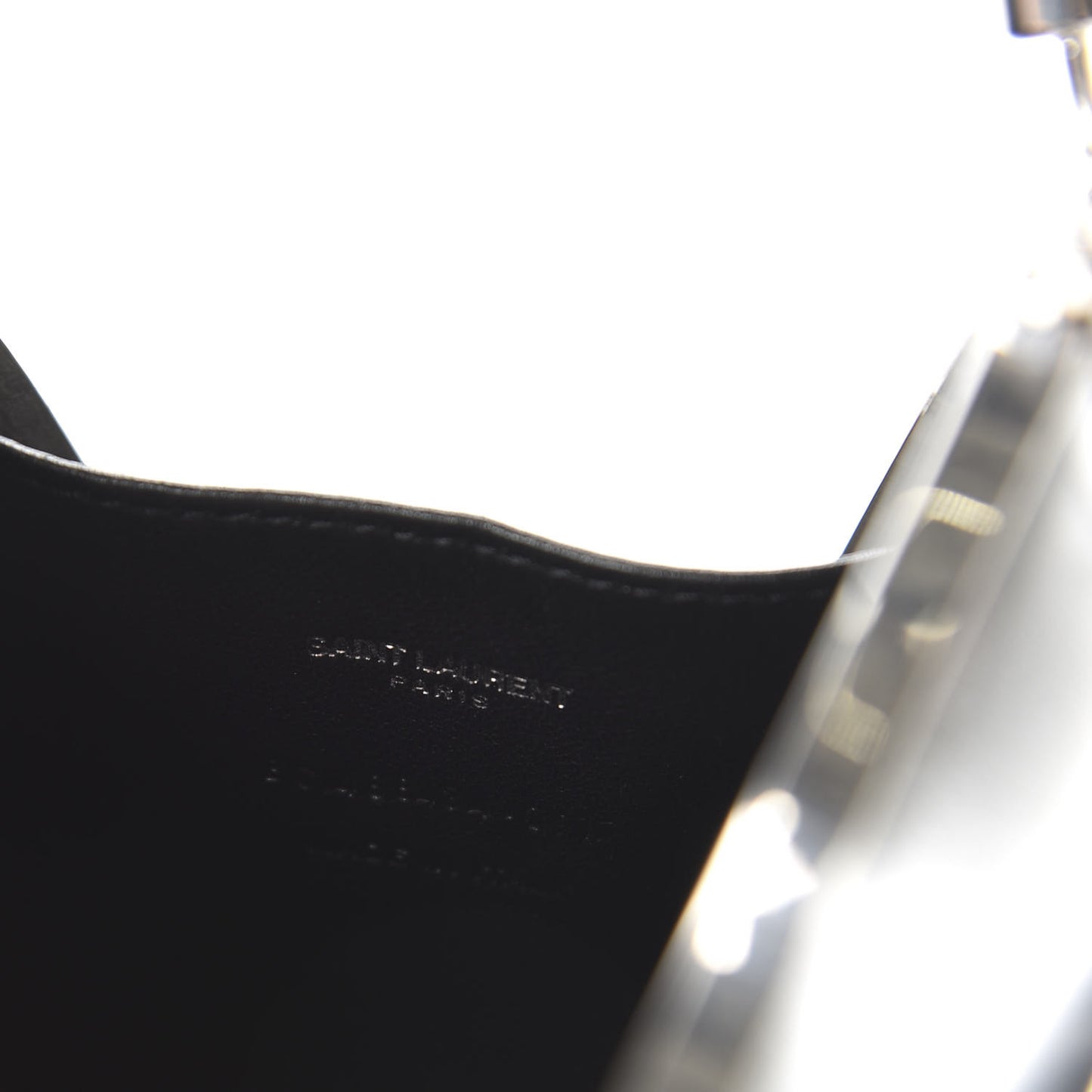 Metallic Calfskin Monogram Love Box Bag Silver