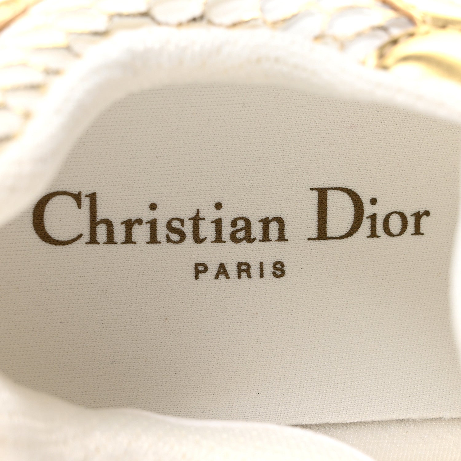 Christian Dior Matte Technical Fabric Mesh Dior Vibe Sneakers 39 White Gold 8 of 9