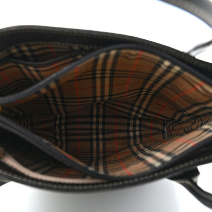 Burberry Saffiano Top Handle Bag Black 5 of 13