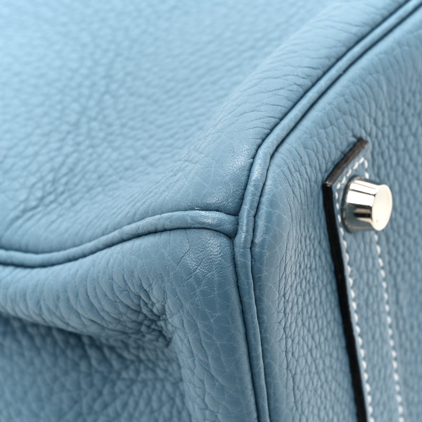 Taurillon Clemence Birkin 35 Blue Jean