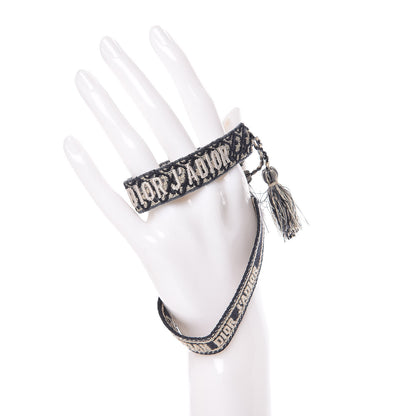 Christian Dior Woven Cotton J'Adior Friendship Bracelet Set Navy 2 of 4