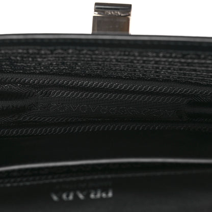 Prada City Calf Crystal Embellished Ribbon Bag Black Begonia 5 of 10