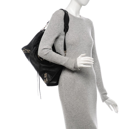 Balenciaga Chevre Gold Metallic Edge Hardware City Black 2 of 6