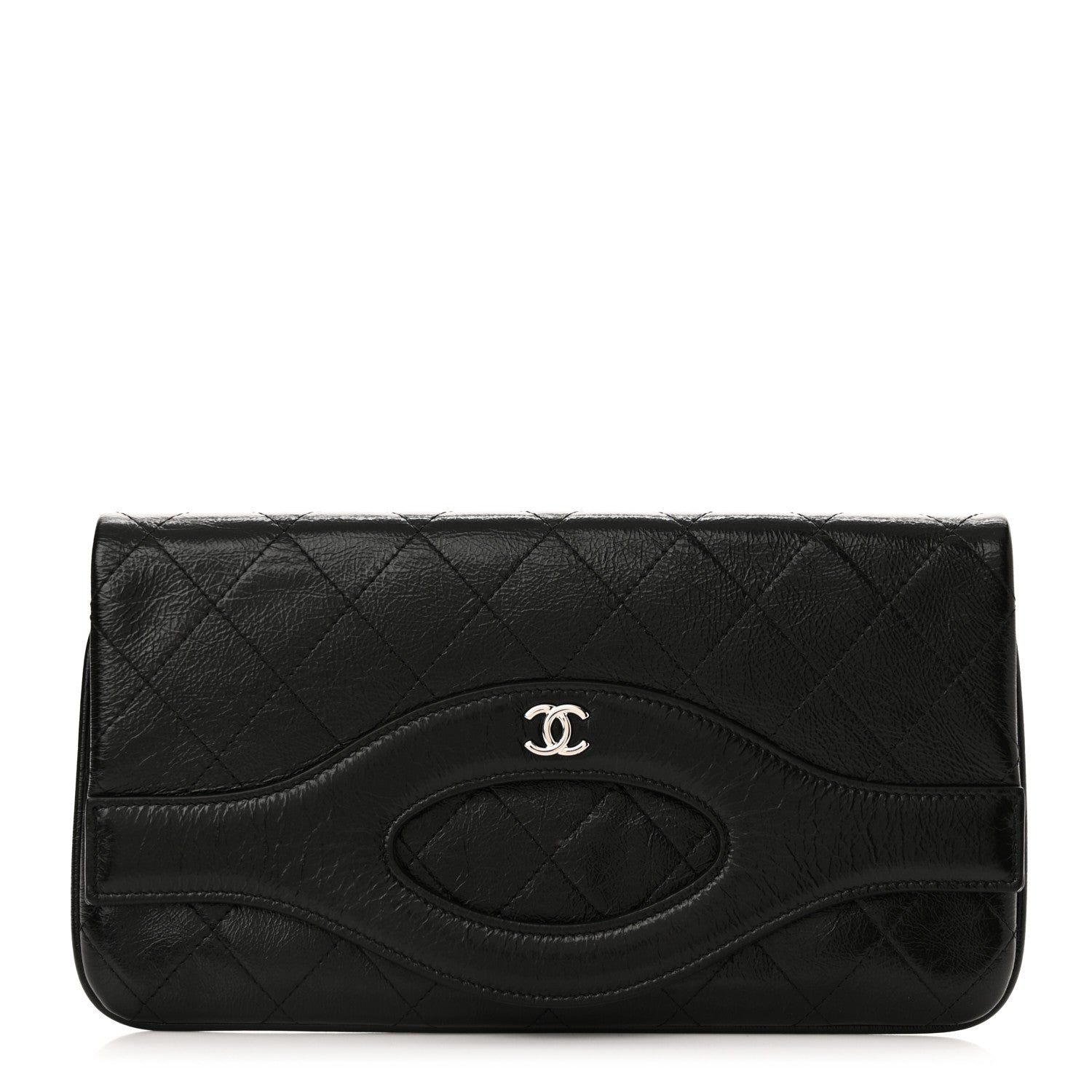 Chanel Aged Calfskin Quilted Small 31 Pouch Black 1 of 12