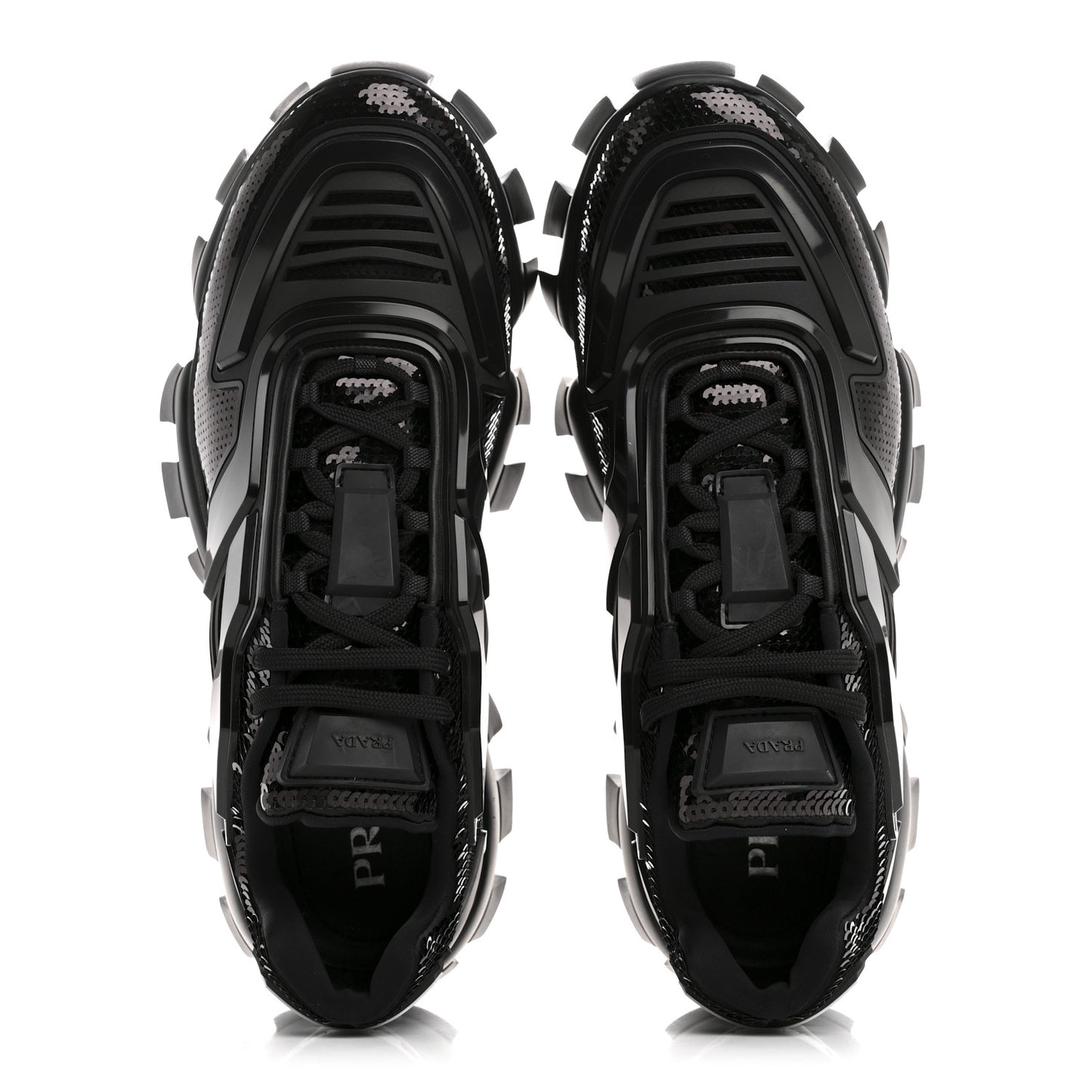 Sequin Cotton Rubber Mens Cloudbust Thunder Sneakers 9 Black