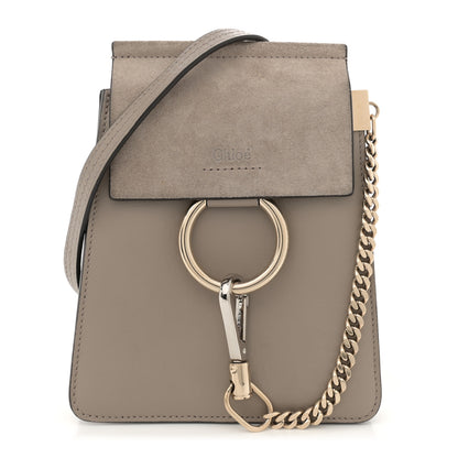 Chloe Suede Calfskin Mini Faye Bracelet Bag Motty Grey 1 of 12