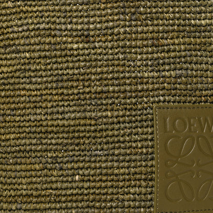 Loewe Raffia Mini Slit Tote Bag Natural Olive 7 of 10