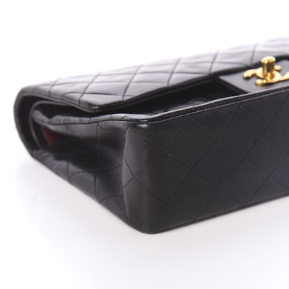 Chanel Lambskin Quilted Medium Double Flap Black 9 of 10