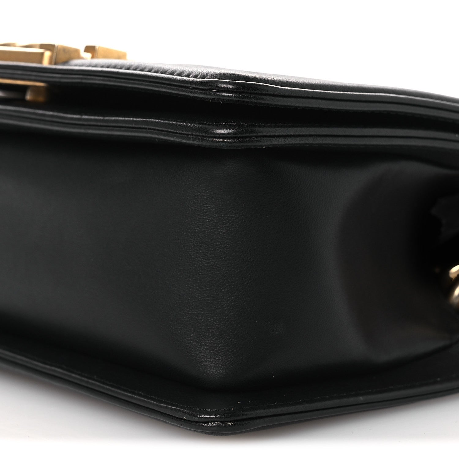 Chanel Calfskin Chevron Quilted Medium Boy Flap Black 9 of 9