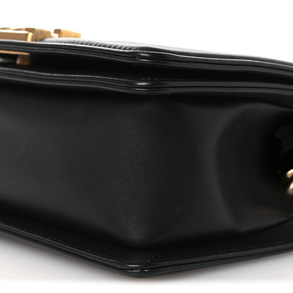 Chanel Calfskin Chevron Quilted Medium Boy Flap Black 9 of 9