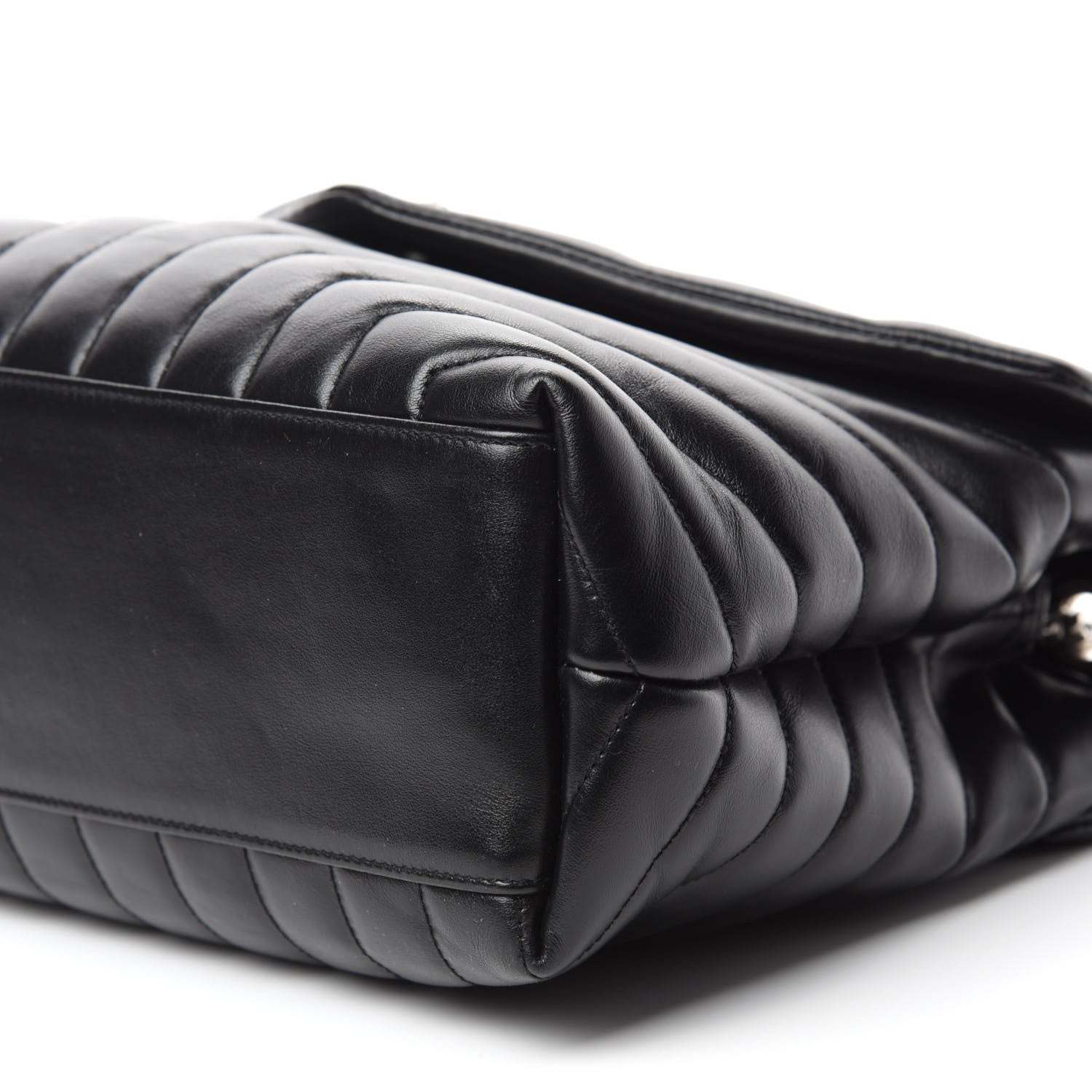 Saint Laurent Calfskin Y Quilted Monogram Medium Loulou Chain Satchel Black 7 of 11
