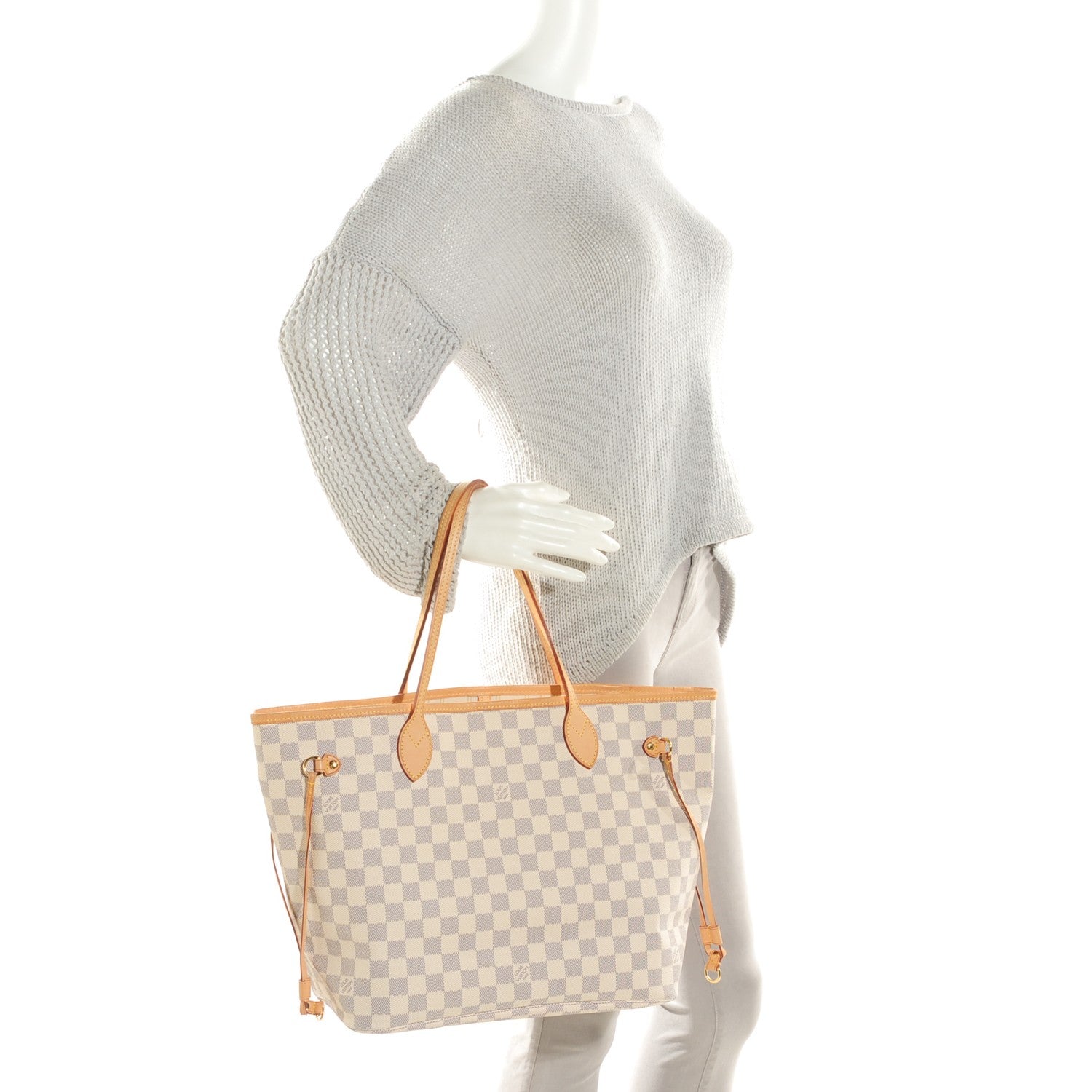 Louis Vuitton Damier Azur Neverfull MM 2 of 7