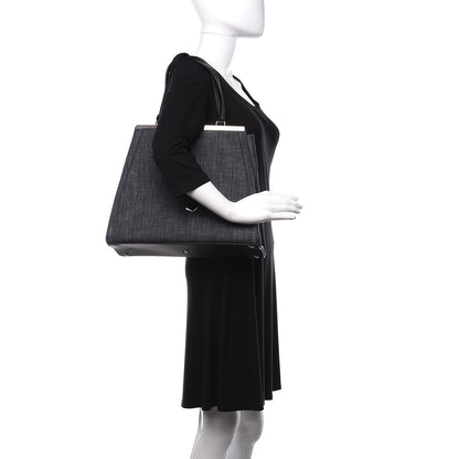 Fendi Denim Large 3Jours Tote Blue 2 of 11