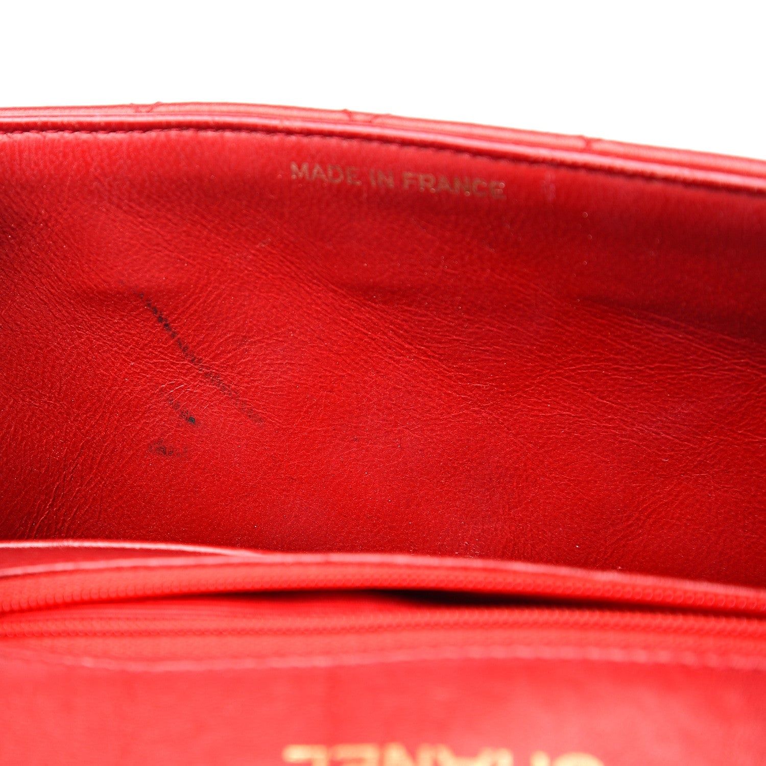 Chanel Lambskin Quilted Small Single Flap Red 9 of 19