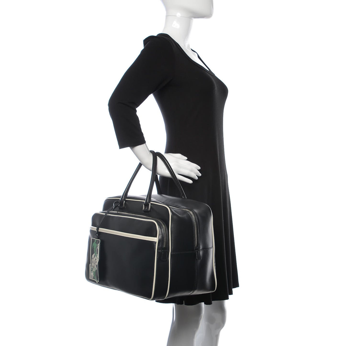 Vitello Bicolor Bowler Black Talco