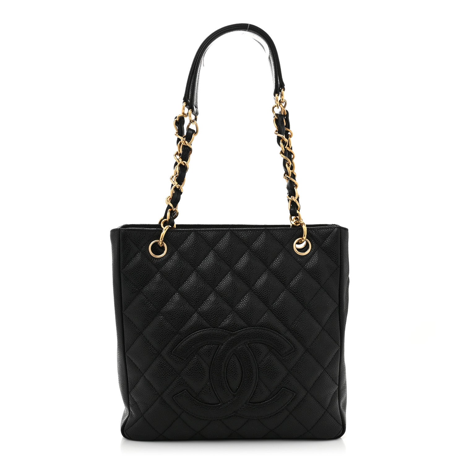 Chanel Caviar Quilted Petit Shopping Tote PST Black 1 of 14