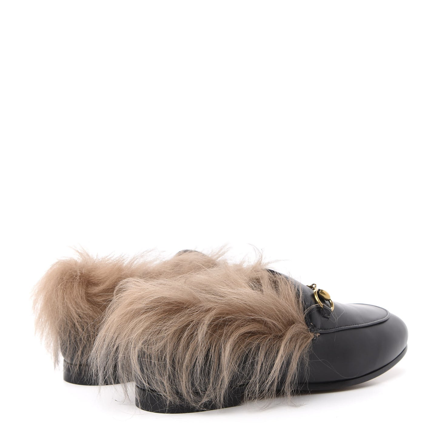 Malaga Kid Fur Womens Jordaan Loafers 35 Black Natural