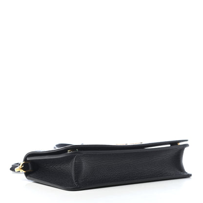 Miu Miu Goatskin Madras Crossbody Black 4 of 8