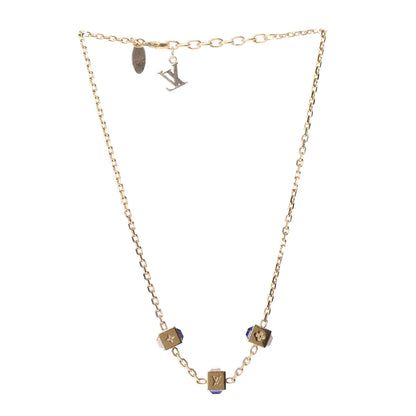 Louis Vuitton Swarovski Gamble Short Necklace Azur 3 of 5