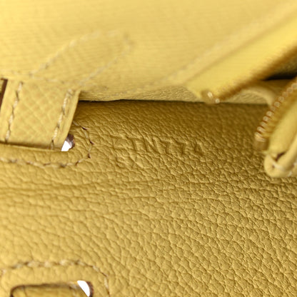 Hermes Epsom Kelly Sellier 25 Jaune Poussin 7 of 11