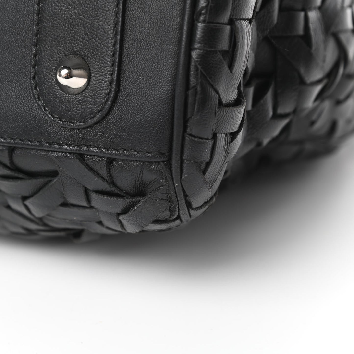 Lambskin Woven Lady Dior Avenue Tote Black