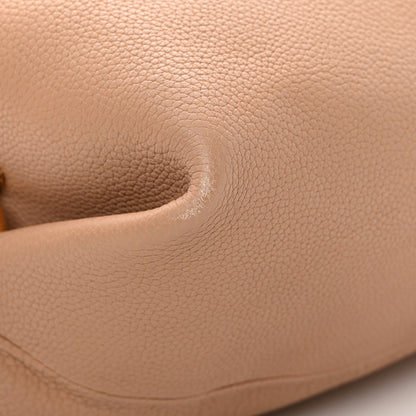 Salvatore Ferragamo Calfskin Fanisa Gancini Hobo Natural 14 of 16