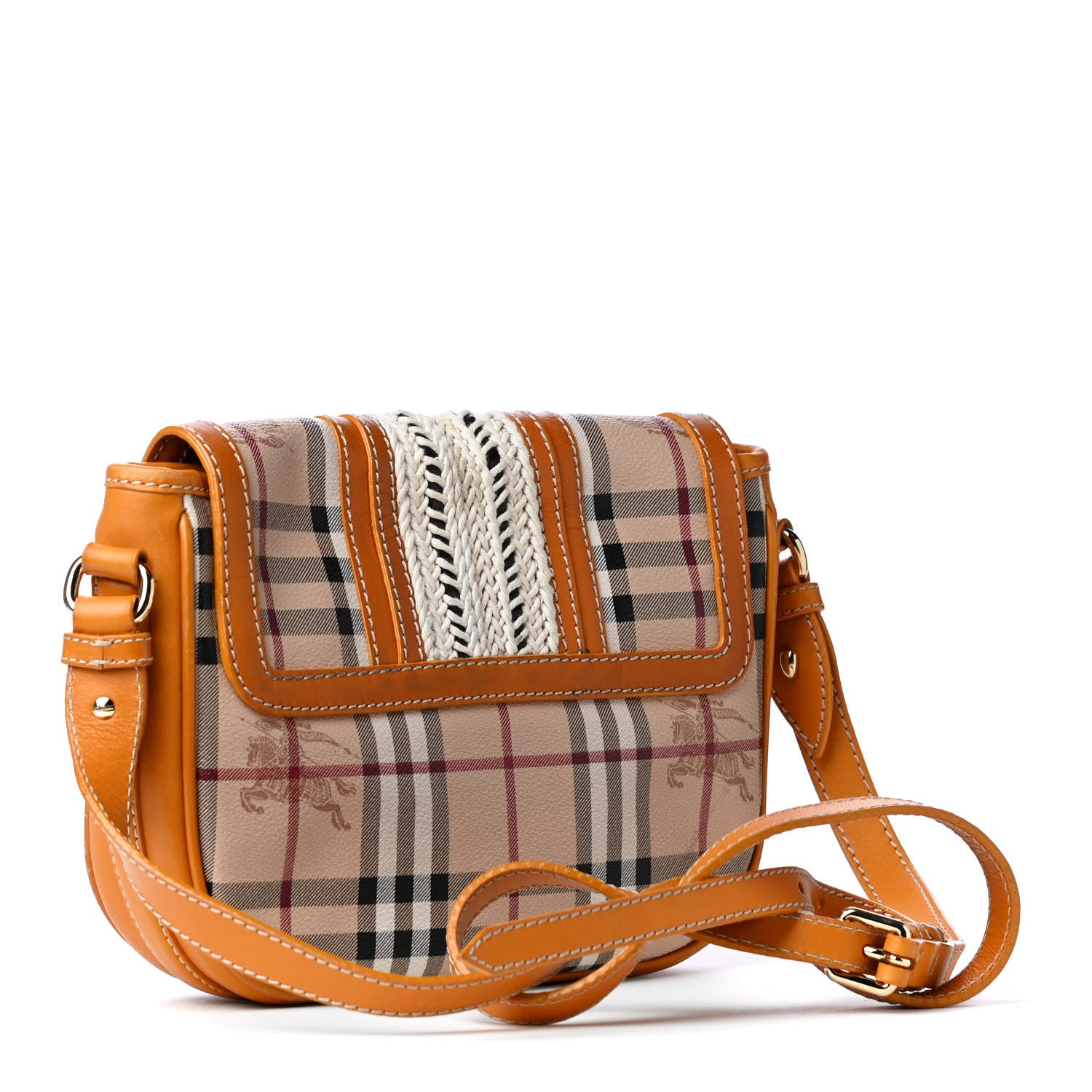 Burberry Horseferry Check Crossbody Tan 2 of 4