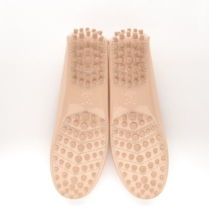 Louis Vuitton Patent Calfskin Farewell Flat Loafer 37.5 Nude 5 of 8