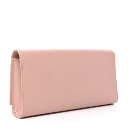Saint Laurent Calfskin Classic Monogram Tassel Clutch Pale Blush 3 of 9