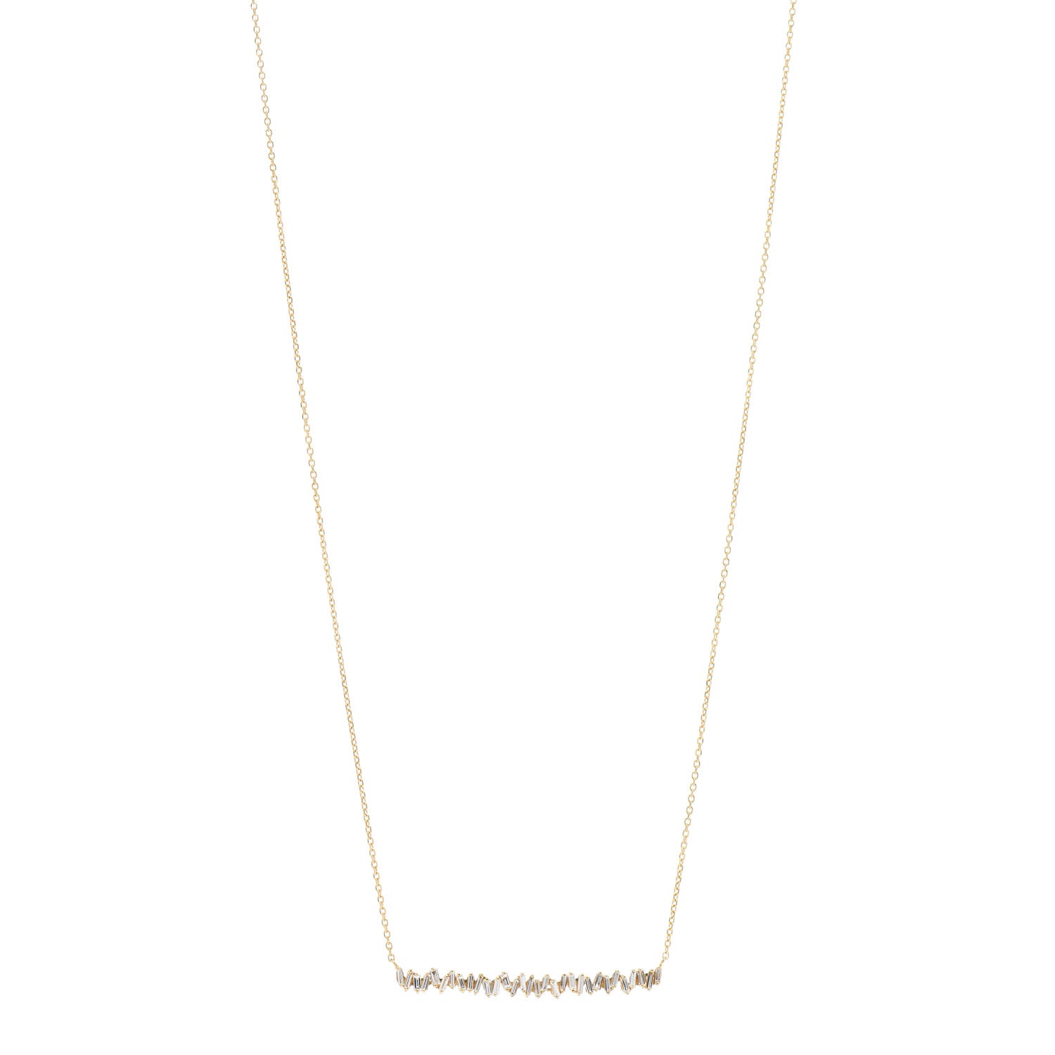 Suzanne Kalan 18K Yellow Gold .56ctw Fireworks Necklace 1 of 4