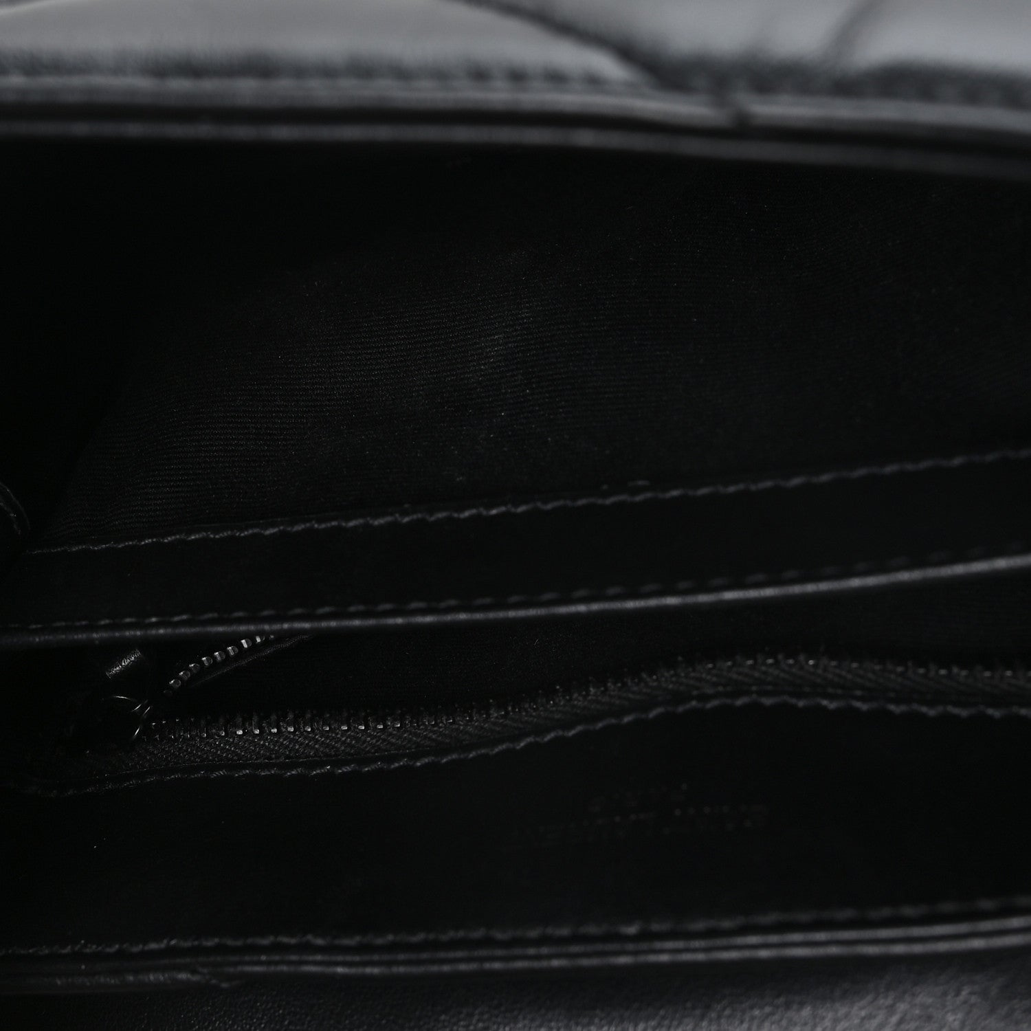 Saint Laurent Calfskin Y Quilted Monogram Monochrome Toy Loulou Crossbody Bag Black Black 11 of 11
