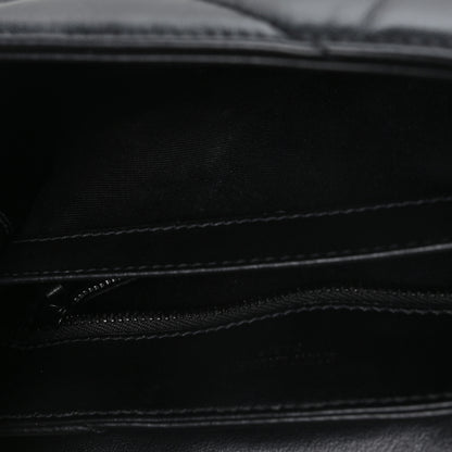 Saint Laurent Calfskin Y Quilted Monogram Monochrome Toy Loulou Crossbody Bag Black Black 11 of 11