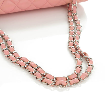 Chanel Lambskin Quilted Medium Double Flap Light Pink 11 of 11