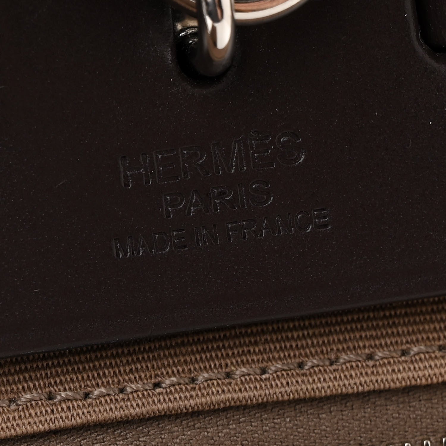 Hermes Vache Hunter Toile Herbag Zip 31 PM Etoupe Ebene 7 of 12