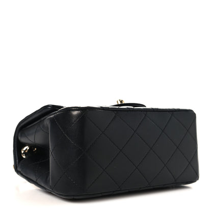 Chanel Lambskin Quilted Mini Square Flap Black 4 of 11
