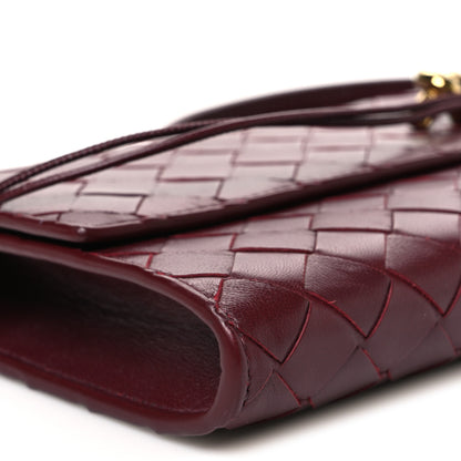 Bottega Veneta Nappa Intrecciato Long Andiamo Top Handle Clutch Barolo 10 of 11