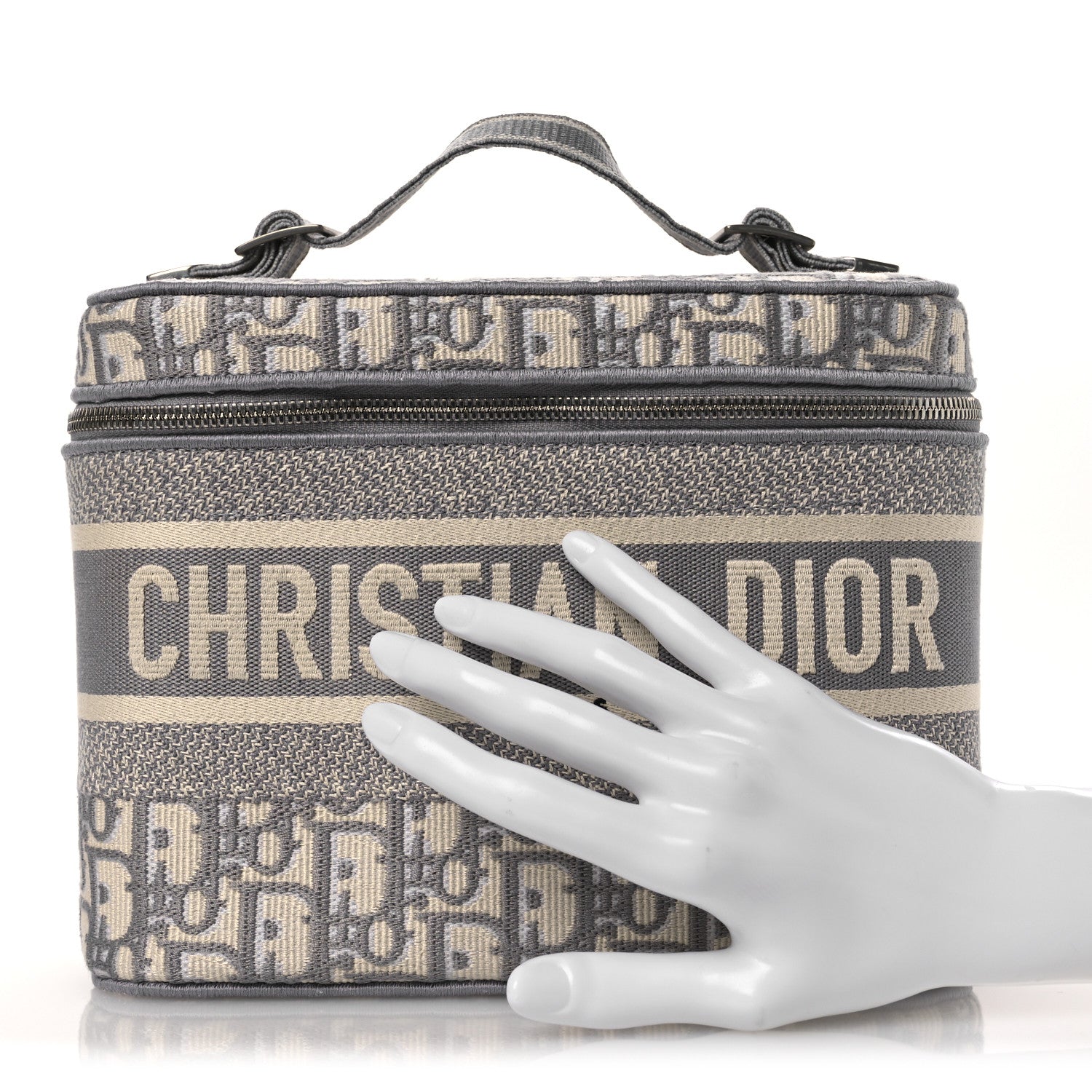 Christian Dior Oblique Diortravel Vanity Case Grey 1832072
