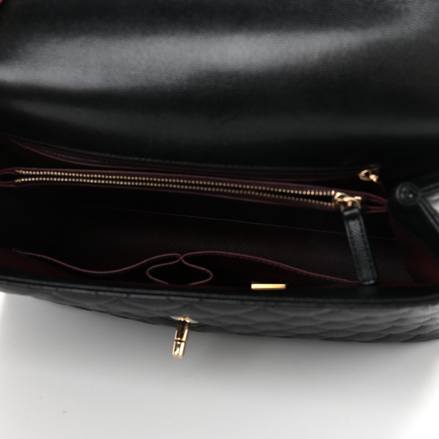 Chanel Caviar Quilted Medium Coco Handle Flap Black 5 of 10