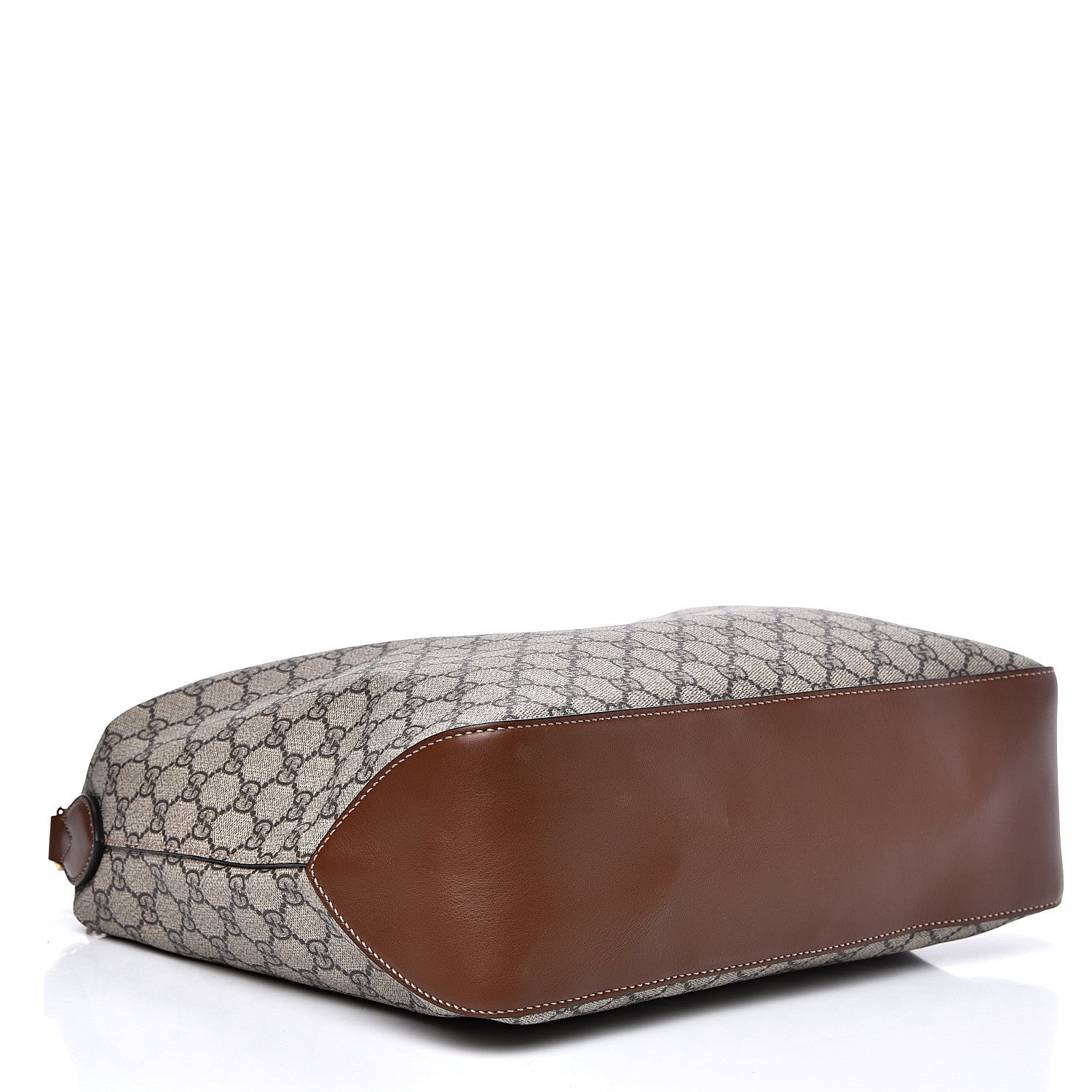 Gucci GG Supreme Monogram Large Linea A Hobo Light Brown 3 of 9