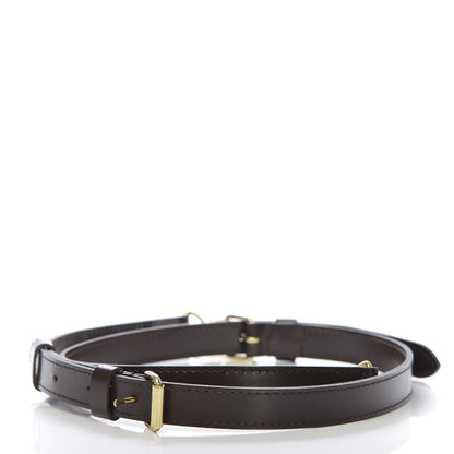 Louis Vuitton Calfskin 16mm Adjustable Shoulder Strap Brown 2 of 2